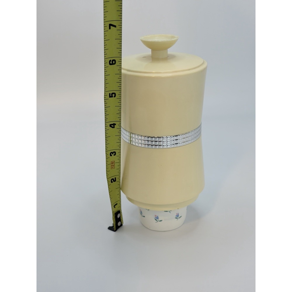 VTG Dixie Cup‎ Holder Dispenser W/O Bracket Beige/Almond Plastic 1970s - Picture 6 of 13
